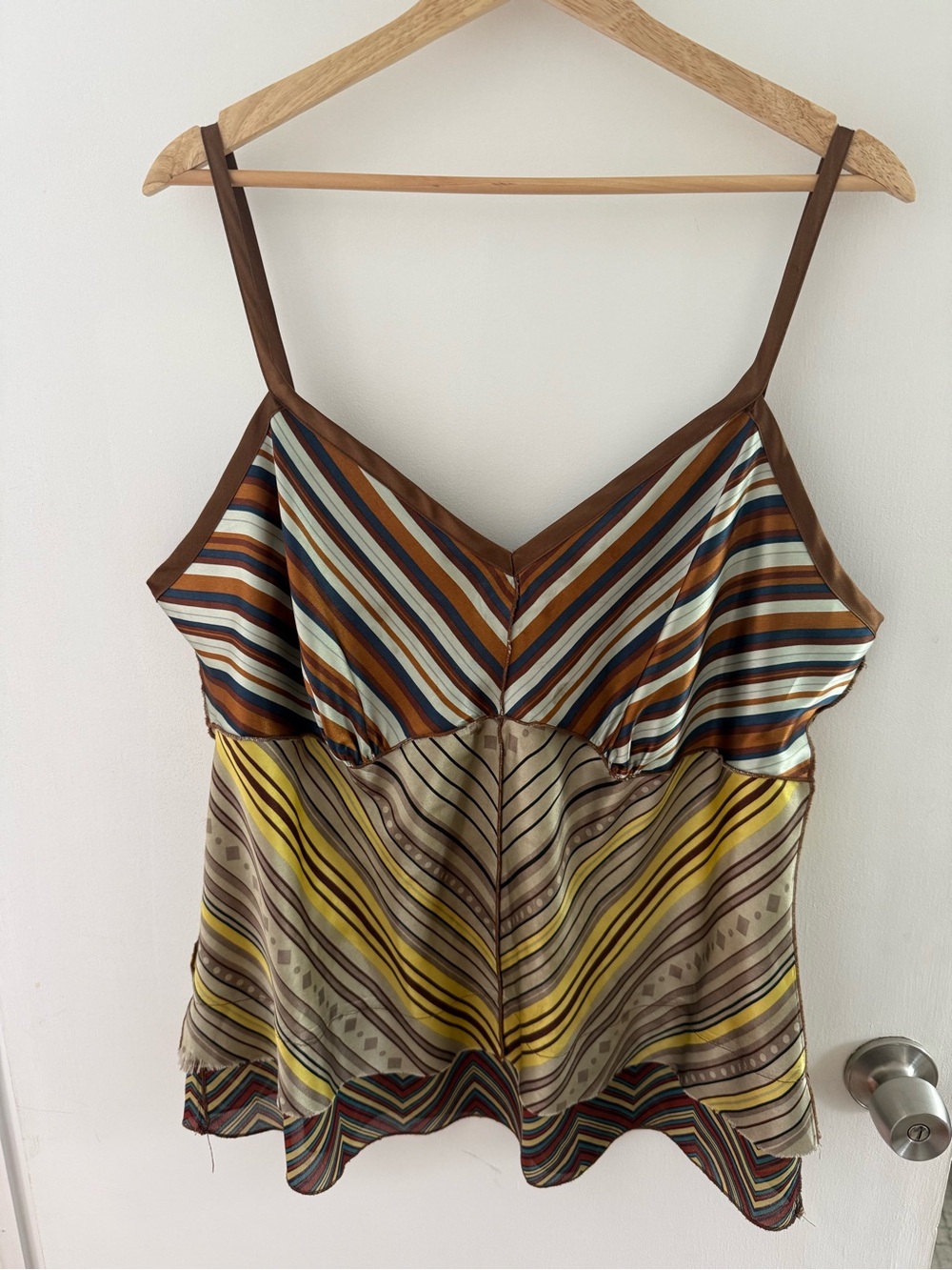 Vintage Lane Bryant mixed-pattern striped camisole Size 18